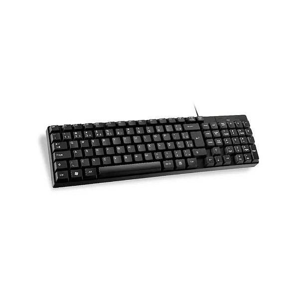 Teclado Básico Slim Laser Multilaser USB Preto TC193BU