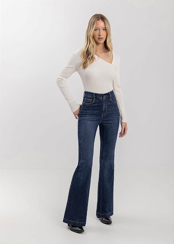 Calça Jeans Flare
