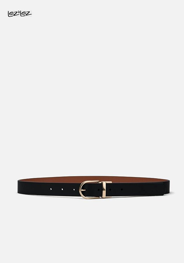 CINTO DE CINTURA REVERSIVEL PRETO/BEGE