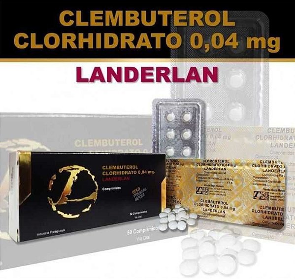 Clembuterol Cloridrato 0,04 mg Landerlan - Suplemento Emagrecedor