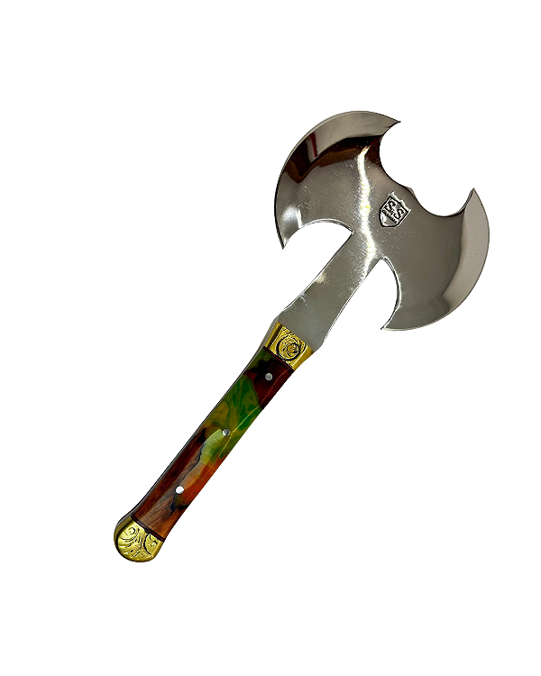 Machado Duplo Medieval – Item de Coleção com Garantia Vitalícia