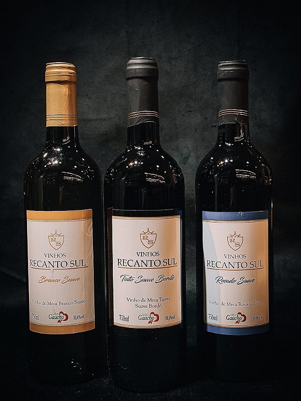 Kit Três Vinhos Recanto Sul - SUAVE