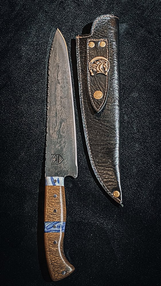 Faca Gaúcha - Brutforge Resina Azul