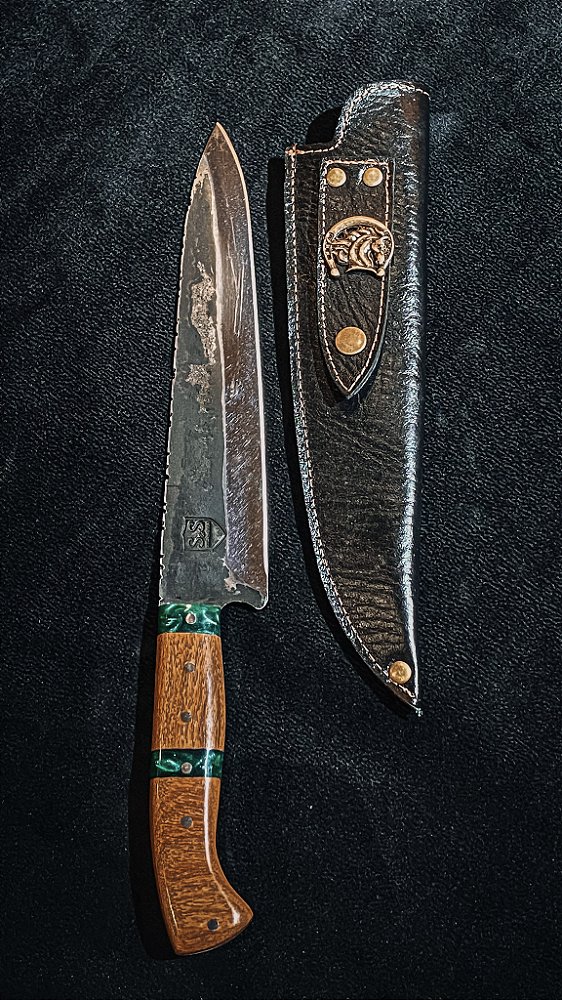 Faca Gaúcha - Brutforge Resina Verde