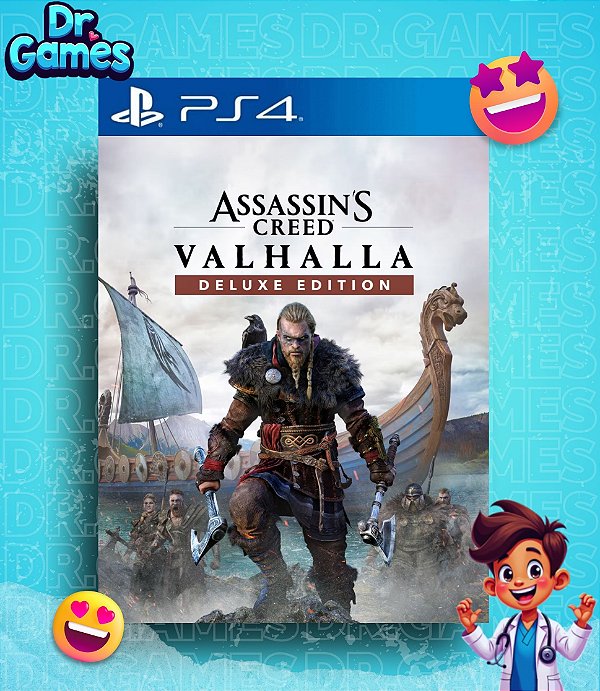 ASSASSIN'S CREED VALHALLA (DELUXE EDITION) - PS4 MÍDIA DIGITAL