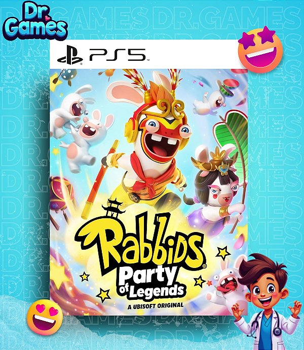 RABBIDS®: PARTY OF LEGENDS (EDIÇÃO PADRÃO) - PS5 MIDIA DIGITAL