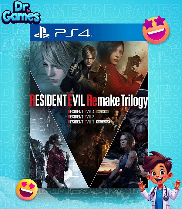 RESIDENT EVIL (REMAKE TRILOGY) - PS4 MÍDIA DIGITAL