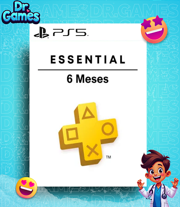 PS PLUS ESSENCIAL - PSN PLUS ESSENCIAL (6 MESES) - PS5 MÍDIA DIGITAL
