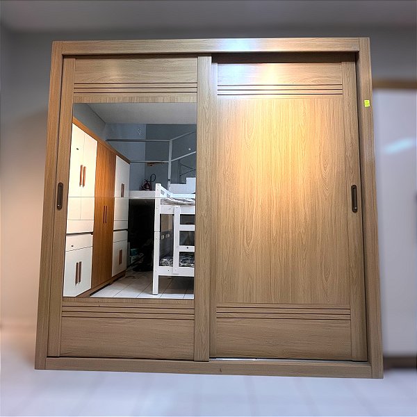 ROUPEIRO CASAL 2 PORTAS C/ ESPELHOS CASTANHO - TRIPOLI