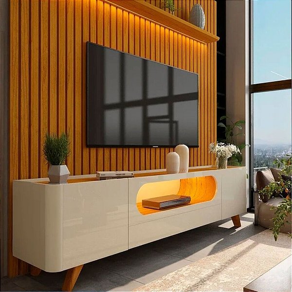 CONJUNTO NOBRE 230 PN NTL.+ NOBRE 210 RK OFF WHT/NTL.+ PES MADEIRA .+ LED