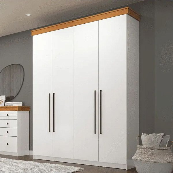 ROUPEIRO 4P LONDON BRANCO FREIJO