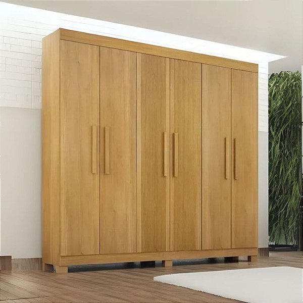 ROUPEIRO ANDORINHA 6 PORTAS 2GAV C/PES - CINAMOMO