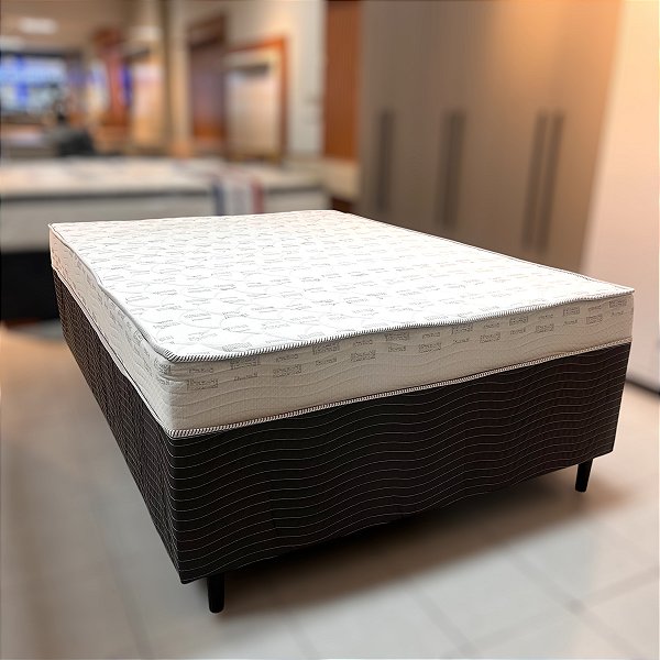 CAMA DE CASAL MELINDA WHITE 138X188X52 UNIBOX