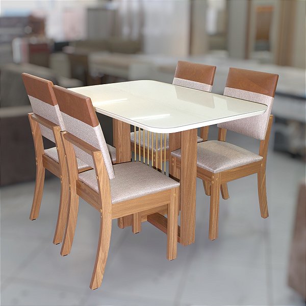 MESA NATALI 120 + 04  UNID CADEIRA MILLA