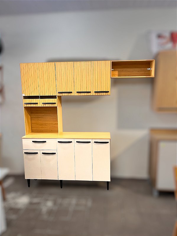 COZINHA MODULADA PREMIUM DORA - RIPADA / OFF WHITE