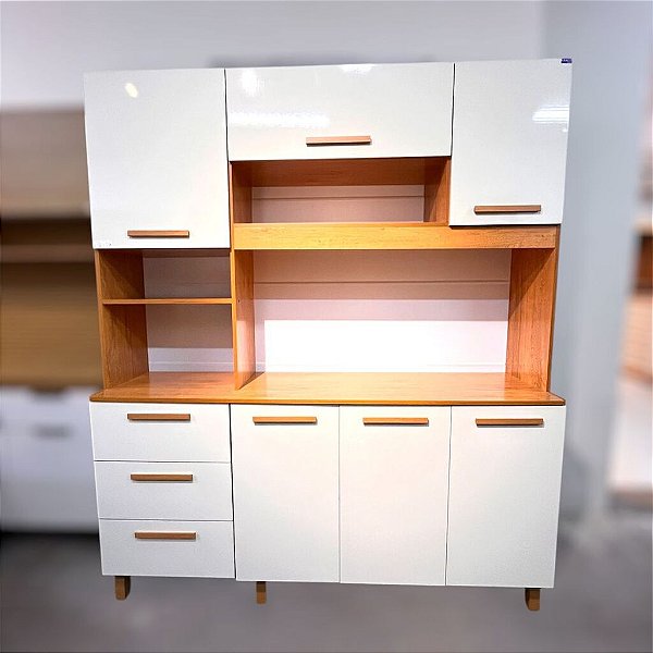 ARMARIO DE COZINHA CARIBE SUPER LUXO - CINAMOMO/OFF