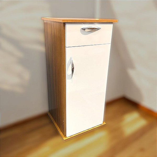 SUPORTE DE BEBEDOR BALCÃO SLIM - FREIJO / BAUNILHA