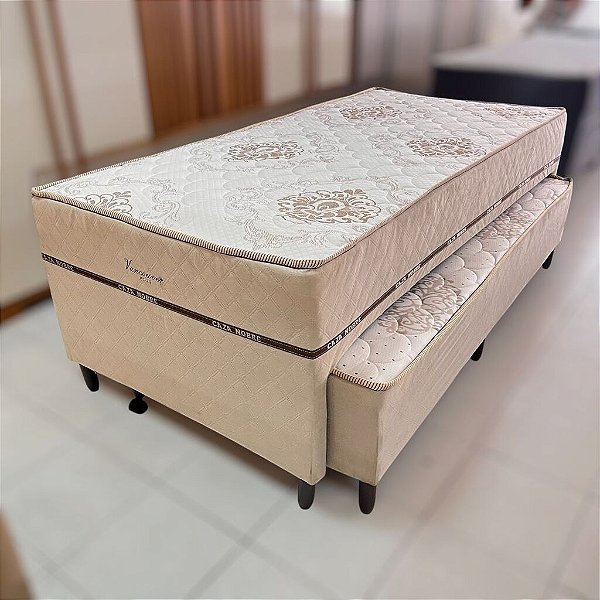 CAMA SOLTEIRO AMERICANO COM AUXILIAR VANCOUVER PLUS | 59CM X 2,03M X 96CM