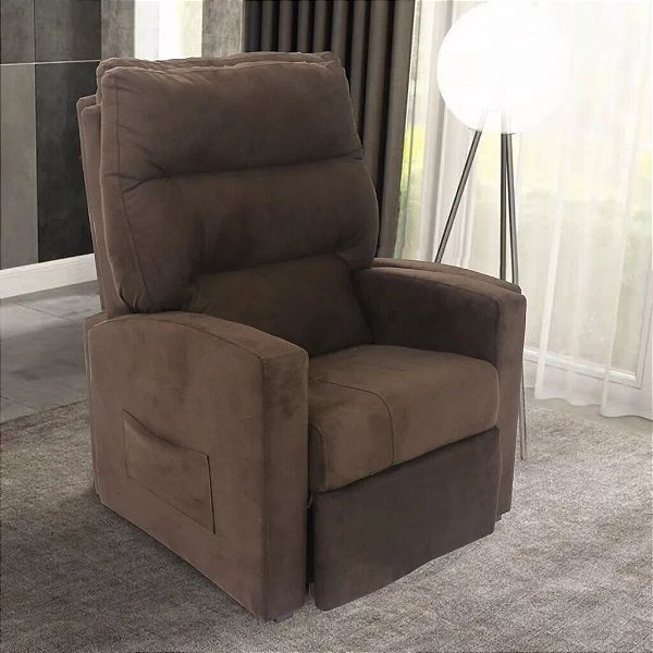 POLTRONA DO PAPAI DUBAI - VELUDO CHOCOLATE