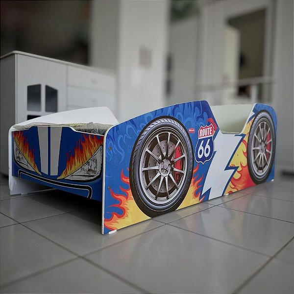 CAMA INFANTIL CARRO VELOZ BLUE