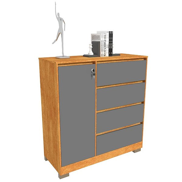 COMODA BETIS - FREIJÓ / GRAFITE