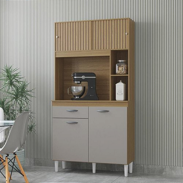 KIT COZINHA DUDA - CINAMOMO / OFF WHITE