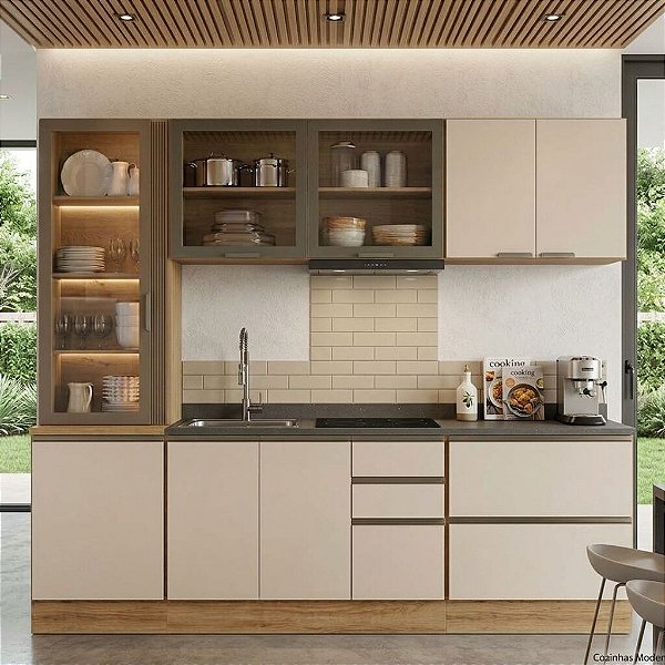 COMP COZ ETNA CRIST 5PC 9PT 4GV 1BASC TPO CARVALHO OAK/OFF WHITE