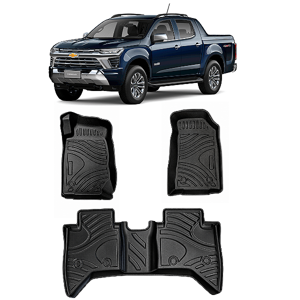 Jogo Tapete Bandeja Chevrolet S10 2015+