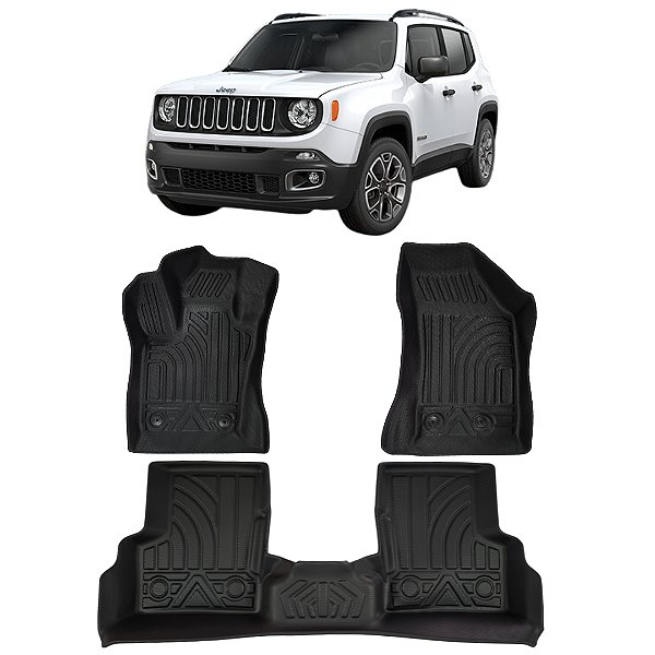 Jogo Tapete Bandeja Jeep Renegade 2016 Até 2019 Automotivo