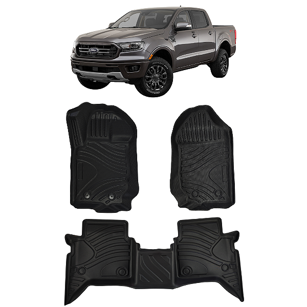 Jogo Tapete Bandeja Ford Ranger 2014 Até 2022 Automotivo