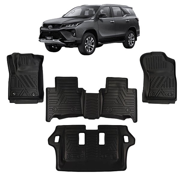Tapete Bandeja 3D Toyota SW4 2016+ 7 Lugares