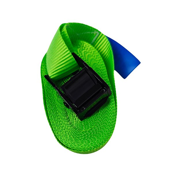 Cinta de Amarração com Fivela Metálica 5 m x 25 mm – Verde