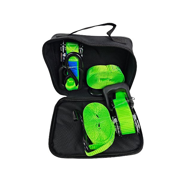 Kit com 2 Cintas com Catraca 32mm x 5m – Gancho Tipo J – 750kg