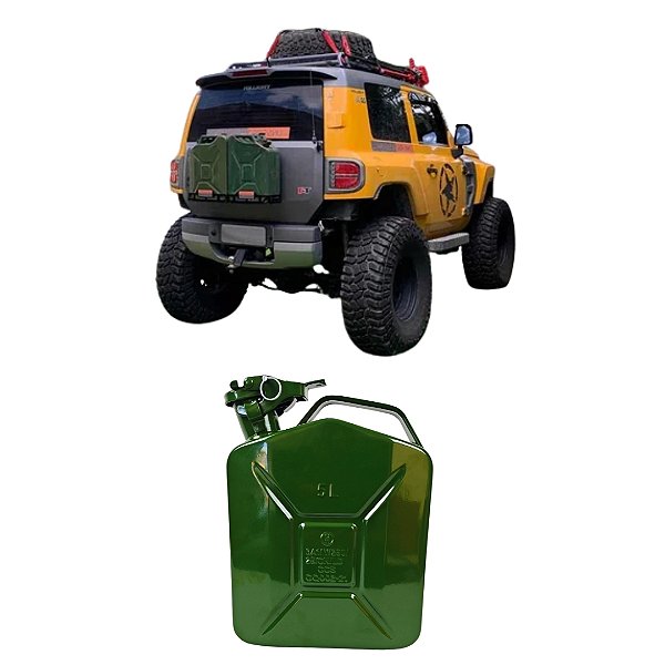 Galão Combustivel Metal 5L Verde