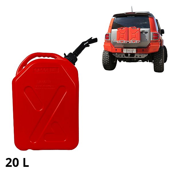 Galão Combustivel Plástico 20L Vermelho