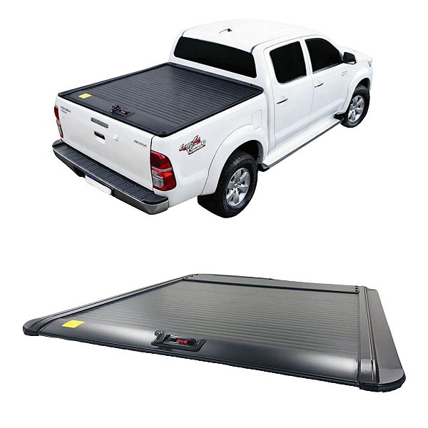 Capota Marítima Rígida Retrátil Manual Toyota Hilux 2005 a 2015 Cabine Dupla