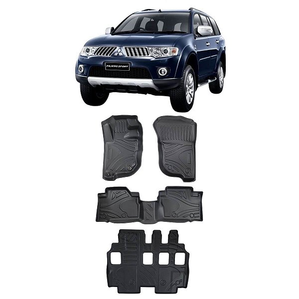 Jogo Tapete Bandeja Salão Pajero Dakar 7 Lugares