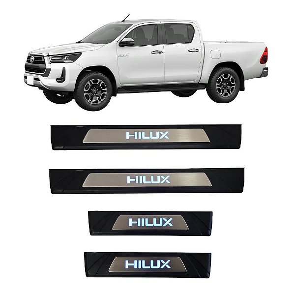 Soleira de Porta Iluminada LED Toyota Hilux 2016 em Diante
