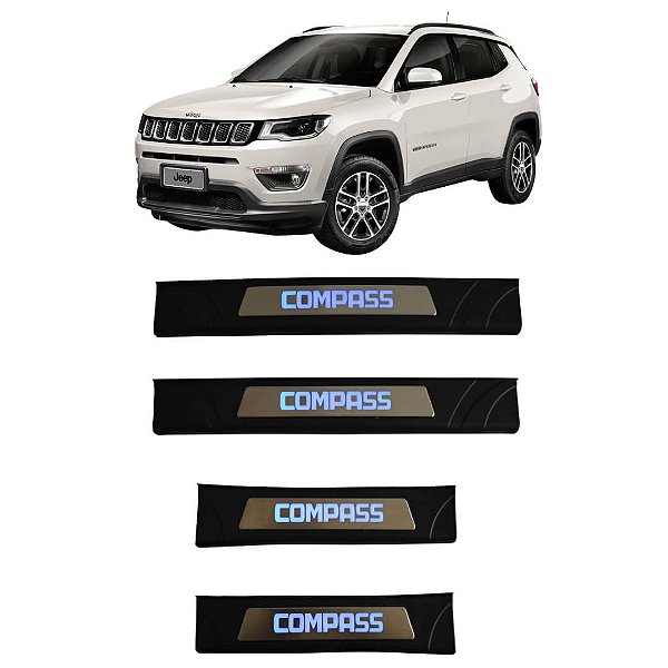 Soleira de Porta LED Jeep Compass 2017 a 2026