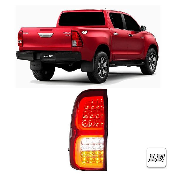 Lanterna Traseira Full LED Toyota Hilux 2016 a 2020 Lado Esquerdo