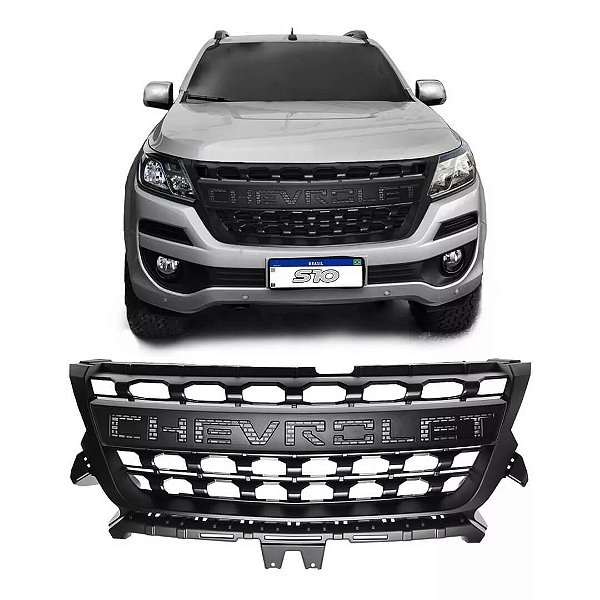 Grade Frontal Estilo Colorado Com Nome Chevrolet Para Chevrolet S10 2017 a 2020