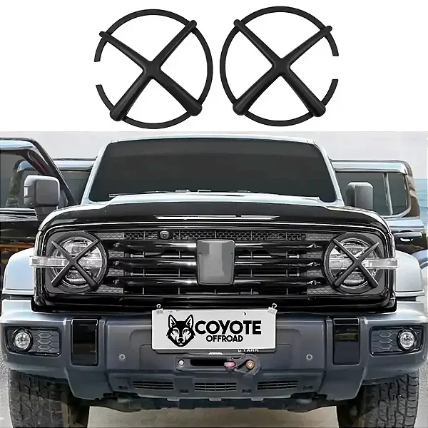 Protetor de Farol GWM Tank 300 2025+ em ABS Estilo Off-Road