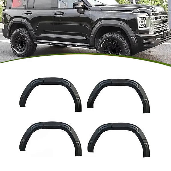 Alargador de Para-lamas GWM Haval H9 2025+ em ABS Preto