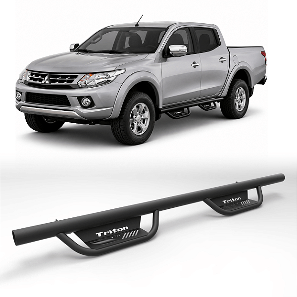 Estribo Lateral Tubular TX Mitsubishi Triton Cabine Dupla 2007 a 2025