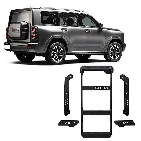 Escada Lateral Haval H9 2025+ para Bagageiro de Teto
