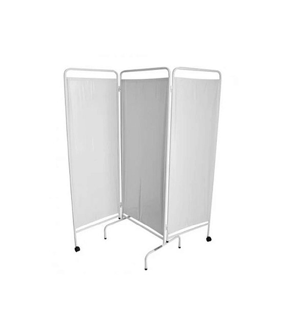 BIOMBO TRIPLO HOSPITALAR - CORTINA PVC