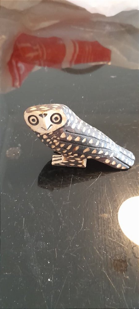 Esculturas em Madeira Guarani: A Alma da Floresta em sua Casa - 2 Corujas