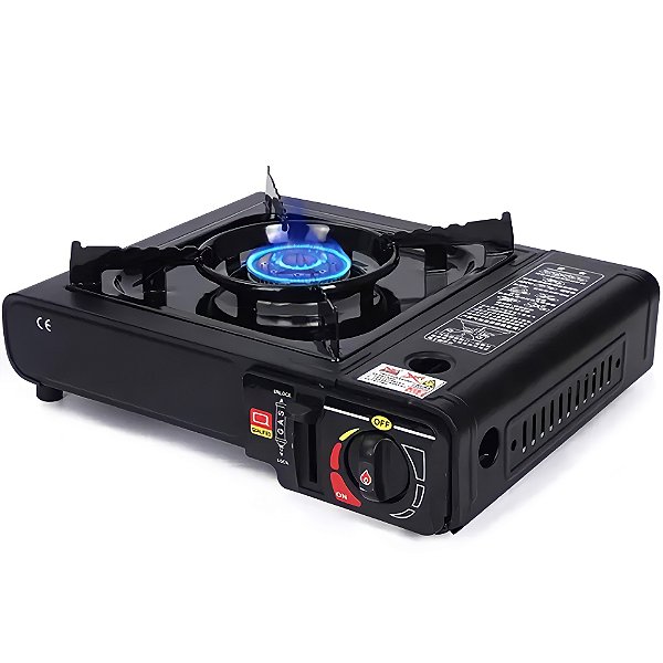 Fogão Portátil Flex + Maleta P/ Casa Camping Pesca Praia