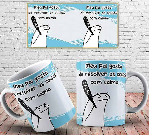 Caneca Flork Presente Dia Dos Pais Divertida Xícara Herói