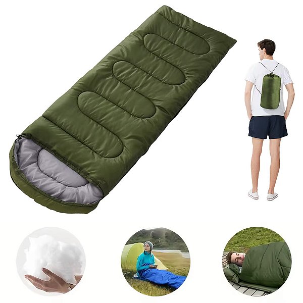 Saco De Dormir Colchonete Camping Pesca Impermeável Bolsa Transporte